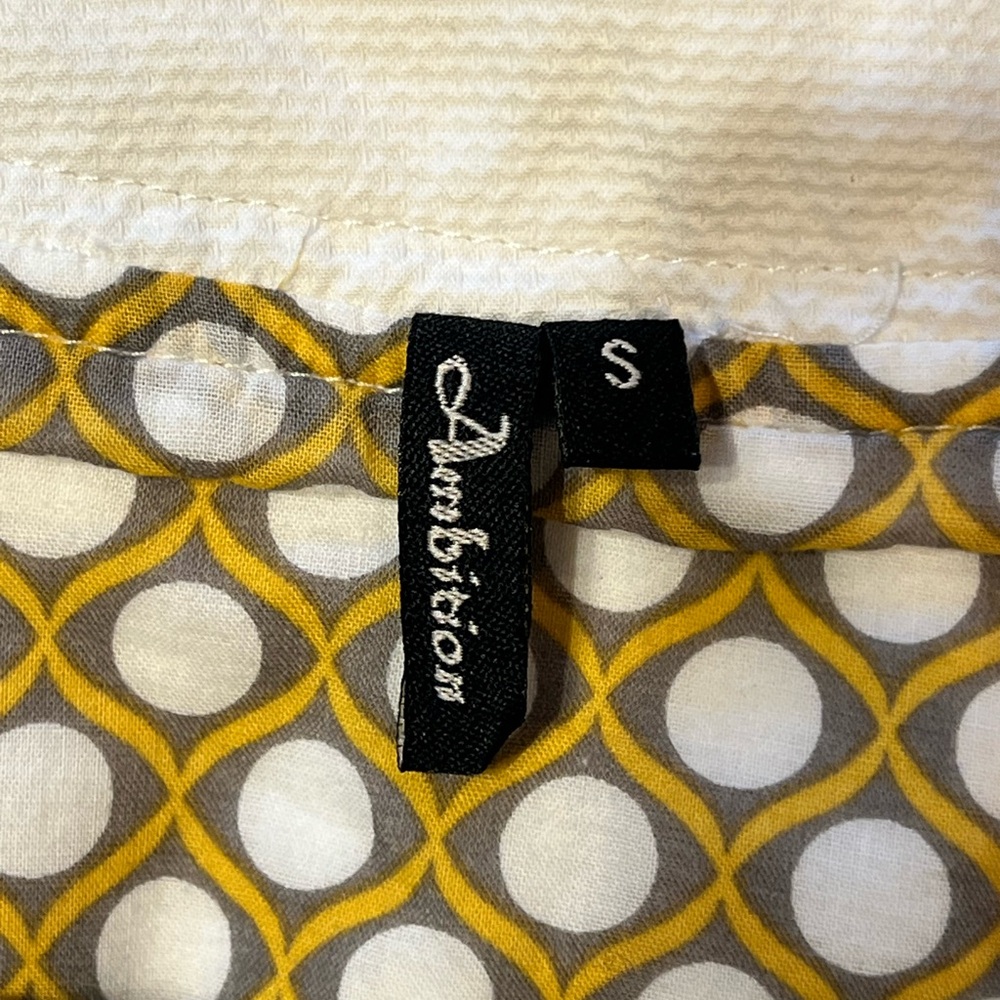 Ambition White Patterned Jacket Size S - image 2